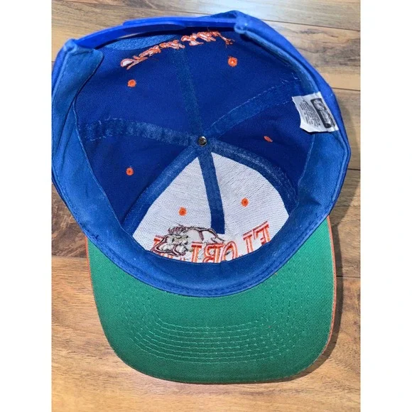 Vintage 1993 Looney Tunes Taz Florida gators Snapback Hat Blue Tazmanian Devil